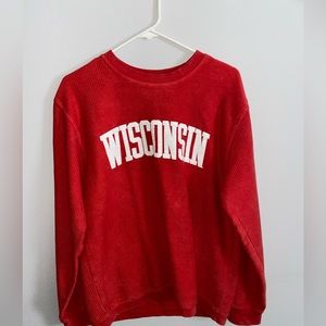 Ribbed Wisconsin Crewneck